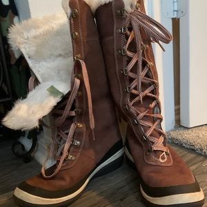 Timberland Brown Suede Winter Knee-Hi Boots